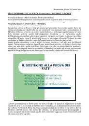 1 il sostegno alla prova dei fatti - Scuola Senese - Provincia di Siena