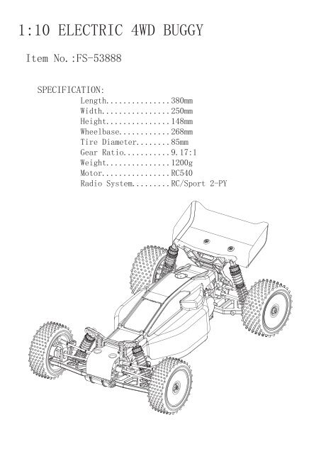 1:10 ELECTRIC 4WD BUGGY - produktinfo.conrad.com