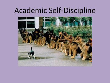 Academic Self-Discipline