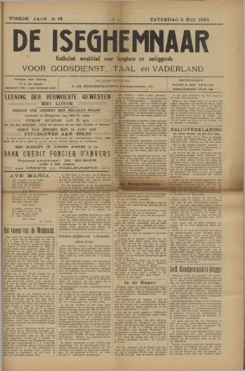 05/05/1923 - ten mandere Izegem