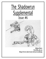 The Shadowrun Supplemental #6