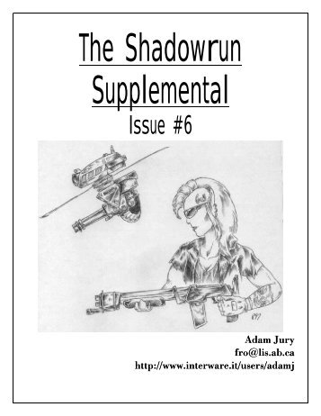 The Shadowrun Supplemental #6