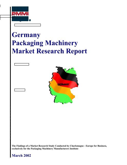 Germany Packaging Machinery Market Research Report - PMMI