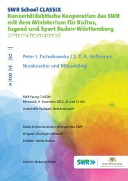 Nussknacker und Mäusekönig - Schulmusik in Baden-Württemberg