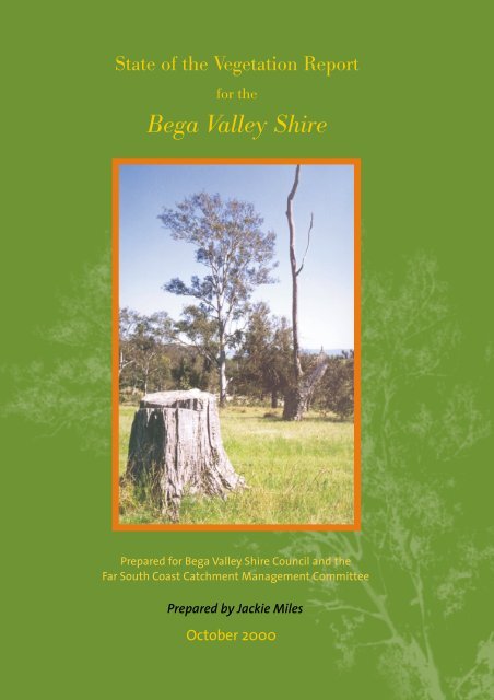 Vegetation types described for Bega Valley Shire - NSW Government