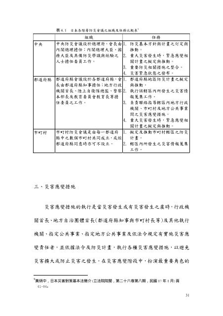 國家緊急應變隊動員運作模式之研究 - 國家災害防救科技中心