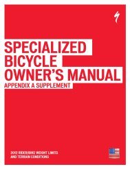 specialized bike repair manual
