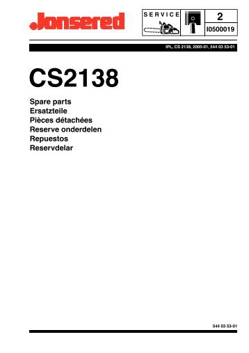 Jonsered Cs 2138 Manual