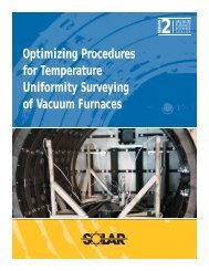 Optimizing Procedures for Temperature Uniformity Surveying of ...