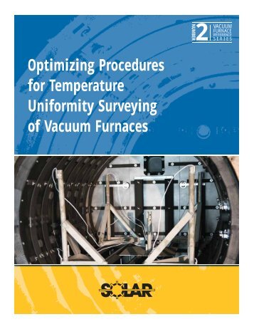 Optimizing Procedures for Temperature Uniformity Surveying of ...