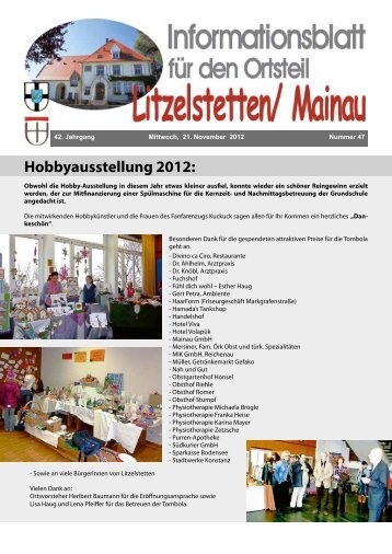 21.11.2012 - Ortsverwaltung Konstanz-Litzelstetten