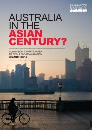 AUSTRALIA IN THE ASIAN CENTURY? - Mallesons