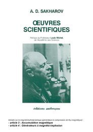 Articles de MHD d'A. Sakharov en pdf