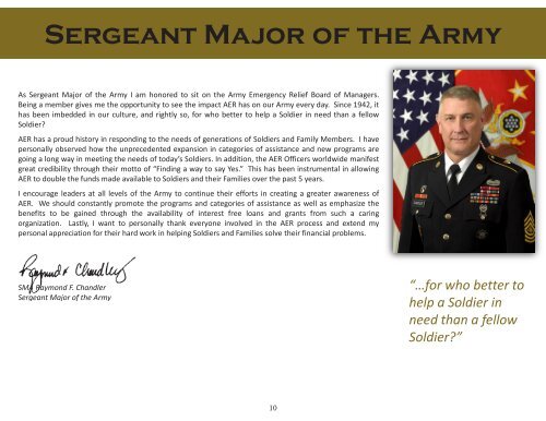 AER 2011 Annual Report - Army Emergency Relief