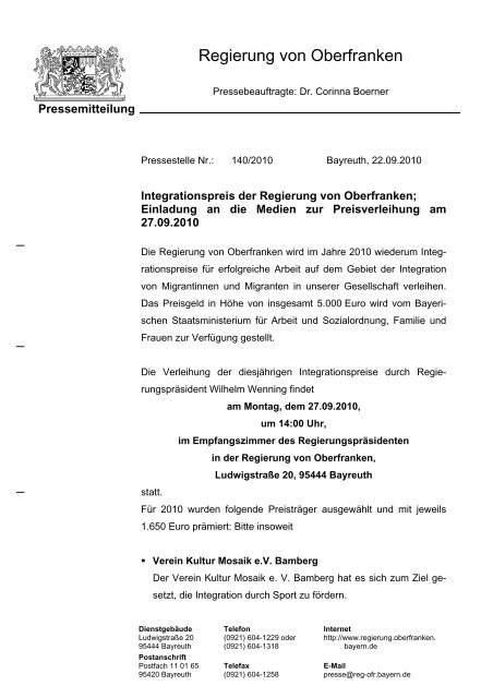 PDF-Version - Regierung von Oberfranken - Bayern