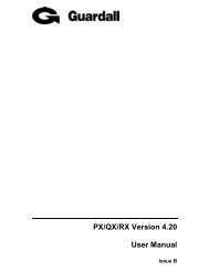 Guardall PX/QX/RX Version 4.20 User Manual - Lockmates