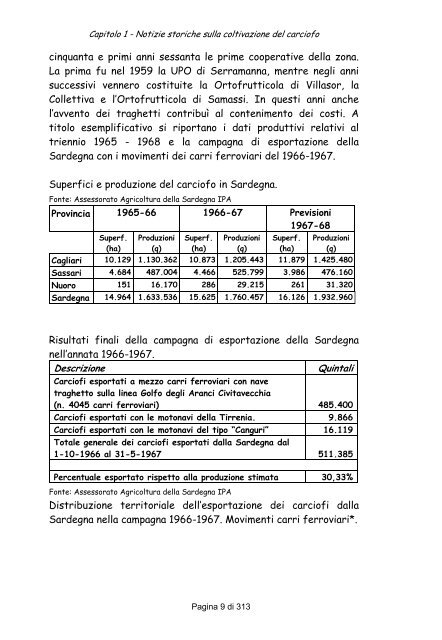 Il carciofo [file .pdf] - Sardegna Agricoltura