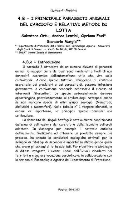 Il carciofo [file .pdf] - Sardegna Agricoltura