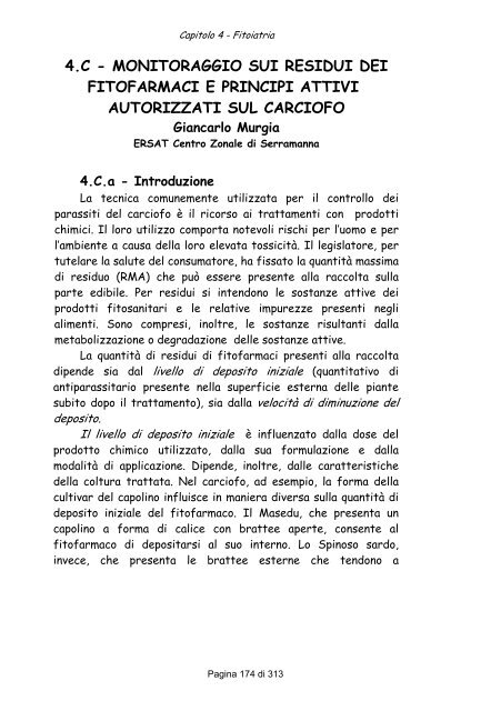 Il carciofo [file .pdf] - Sardegna Agricoltura