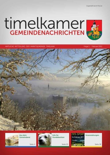 Liebe Timelkamer! - Marktgemeinde Timelkam