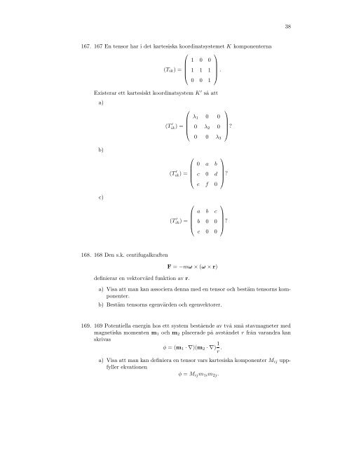 Exempelsamling Vektoranalys