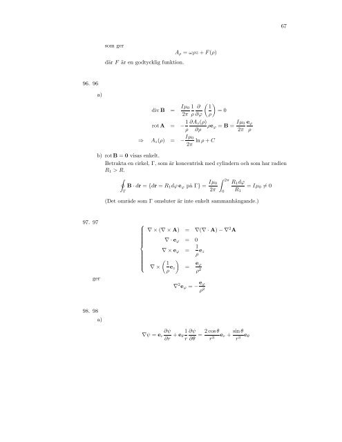 Exempelsamling Vektoranalys