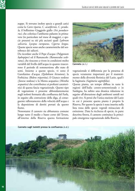 Guida della Riserva - Riserva Naturale Tevere Farfa