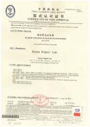 Chinese CCS type approval certificate for S100 - Ocean Signal