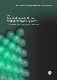 Smart Materials, Nano- and Micro-Smart Systems - SPIE
