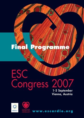 ESC Congress 2007 - European Society of Cardiology