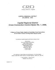 CRD Cross Connection Control Bylaw No. 3516 - Capital Regional ...