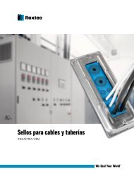 Sellos para cables y tuberías - Roxtec