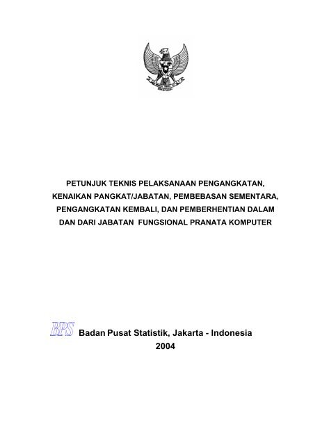 petunjuk teknis pelaksanaan pengangkatan, kenaikan pangkat ...