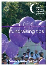 fundraising tips - Relay for Life