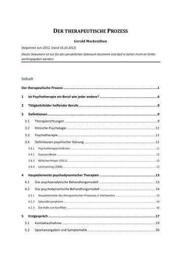 Der therapeutische Prozess Basistext.pdf - Dr. Gerald Mackenthun