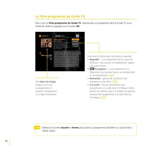 Guide de l'utilisateur tÃ©lÃ©vision digitale - Klantenservice - Telenet