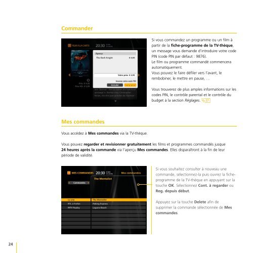 Guide de l'utilisateur tÃ©lÃ©vision digitale - Klantenservice - Telenet