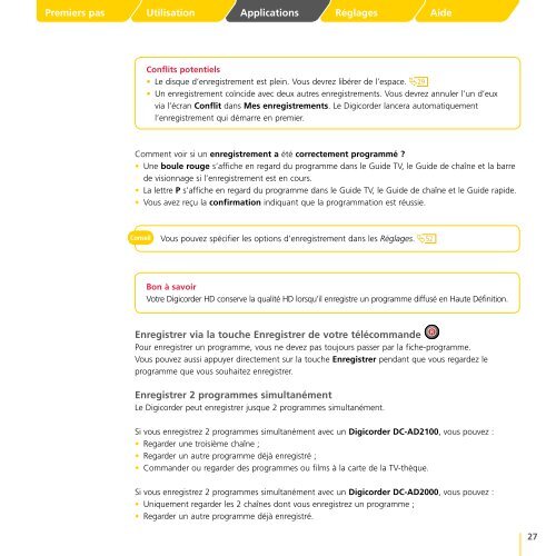 Guide de l'utilisateur tÃ©lÃ©vision digitale - Klantenservice - Telenet