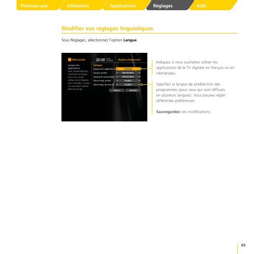 Guide de l'utilisateur tÃ©lÃ©vision digitale - Klantenservice - Telenet