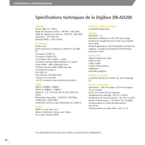 Guide de l'utilisateur tÃ©lÃ©vision digitale - Klantenservice - Telenet