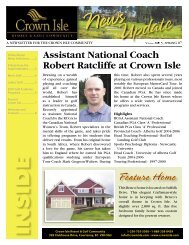 SPRING 2007 - Crown Isle Resort and Golf Community