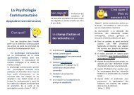 La Psychologie Communautaire - apsytude - E-monsite