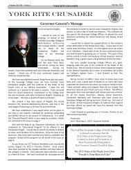 YORK RITE CRUSADER - York Rite Sovereign College