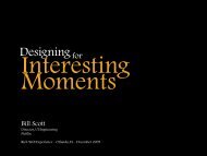 DesigningInteresting.. - Bill Scott's Portfolio
