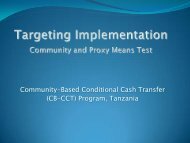 Community-Based Conditional Cash Transfer (CB-CCT) Program ...