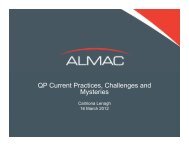 QP Current Practices Challenges and Mysteries_Almac_March2012