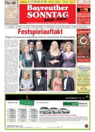 Festspielauftakt - Bayreuther Sonntag