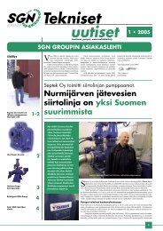 Tekniset Uutiset 1/2005 - SGN Tekniikka Oy