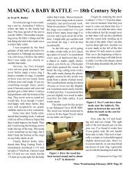 MAKING A BABY RATTLE — 18th Century Style - More Woodturning