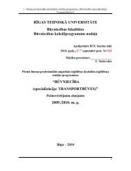 RĪGAS TEHNISKÄ UNIVERSITÄTE BÅ«vniecÄ«bas fakultÄtes ...